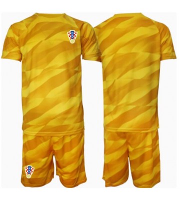Croatia Goalkeeper Replica Home Stadium Kit for Kids Euro 2024 Short Sleeve (+ pants)